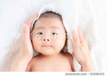 Baby after bath Baby after bath 91896423