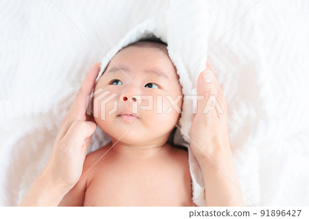 Baby after bath Baby after bath 91896427