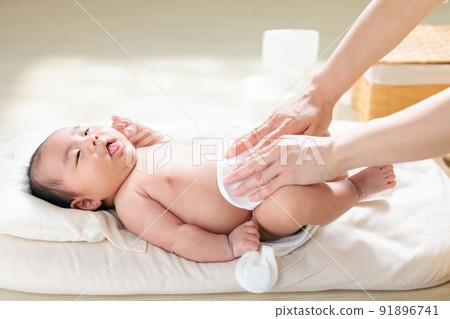 換尿布 布尿布 自然育兒 SDGs 91896741