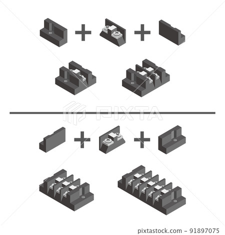 Terminal block assembly isometric 91897075