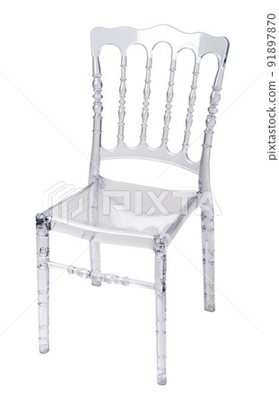 One garden chair isolated on white background 91897870