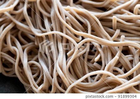 Nihachi soba noodles on a bedrock photo material Nihachi soba noodles on a bedrock photo material 91899304