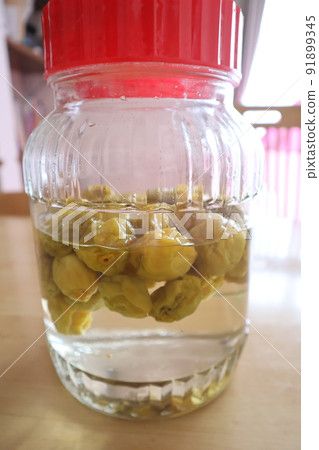 Homemade plum syrup 91899345