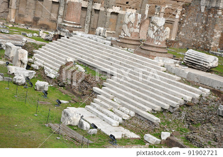 Imperial forum of Emperor Augustus. Rome, Italy 91902721
