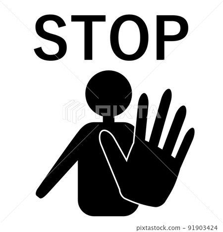 Stop. Off-limits pictogram 91903424