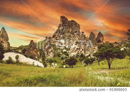 Uchisar Castle in Cappadocia 91906603