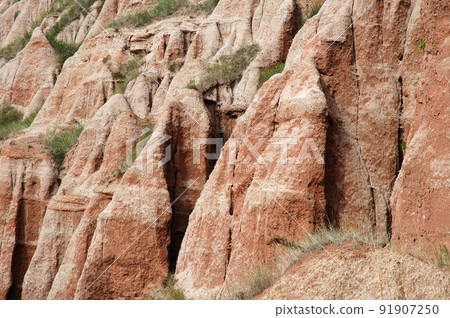 Geological reserve. The ravine of Rapa Rosie, Romania Geological reserve. The ravine of Rapa Rosie, Romania 91907250