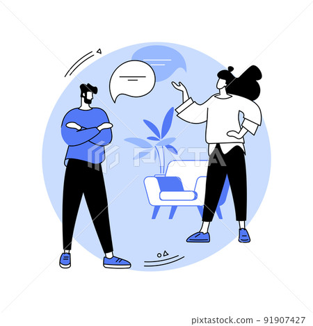 Social skills coach isolated cartoon vector illustrations. Social skills coach isolated cartoon vector illustrations. 91907427