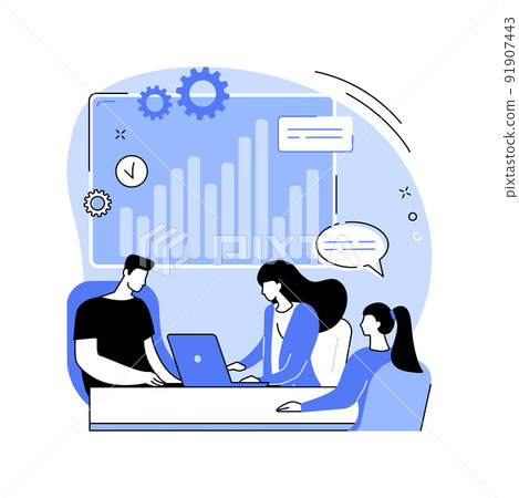 Business plan isolated cartoon vector illustrations. 91907443