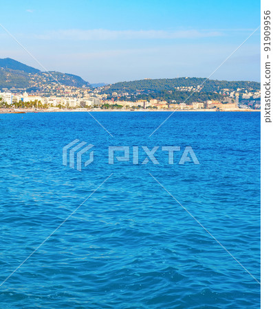 Seascape beach coast cityscape NIce 91909956