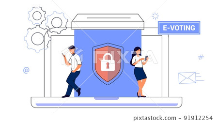 E-voting concept Survey vote online Election and voting Citizens choice duty E-voting concept Survey vote online Election and voting Citizens choice duty 91912254