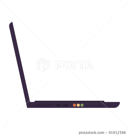 Laptop computer vector illustration business technology icon. Flat web design and modern communication notebook symbol. Electronic office equipment and open PC portable device. Simple work home object Laptop computer vector illustration business technology icon. Flat web design and modern communication notebook symbol. Electronic office equipment and open PC portable device. Simple work home object 91912566