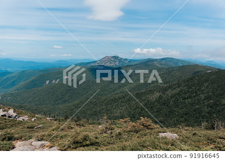 Mountain landscape. View from Mount Pidan. Livadia mountain peak. Russia. Vladivostok Mountain landscape. View from Mount Pidan. Livadia mountain peak. Russia. Vladivostok 91916645