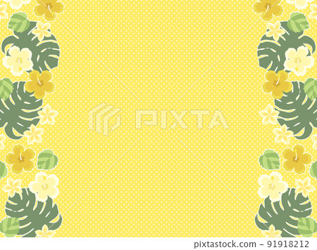 Hibiscus and Monstera frames, earth tones 91918212