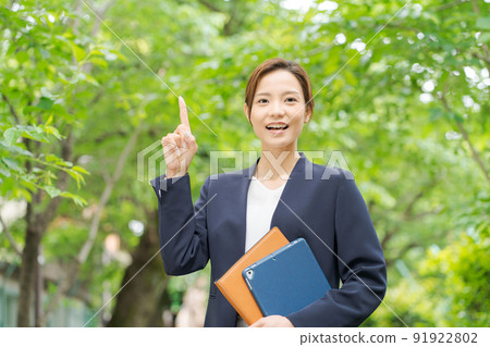Business person fresh green 91922802
