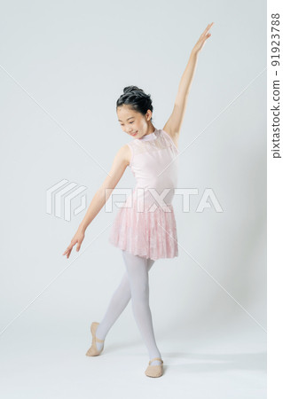 Girl in ballet costume ballerina Girl in ballet costume ballerina 91923788