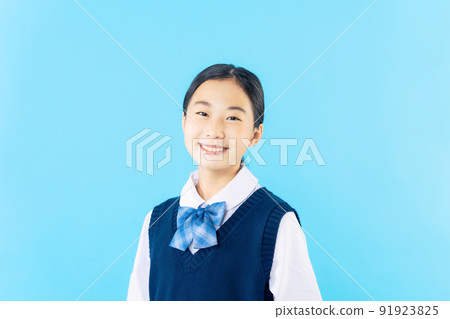 A smiling female student A smiling female student 91923825
