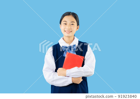 Female student with a book Female student with a book 91923840