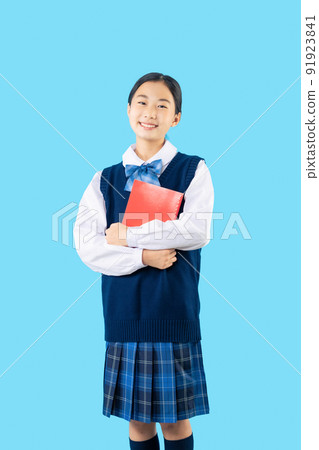Female student with a book Female student with a book 91923841