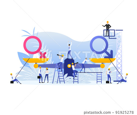 Male and female user avatar. Gentleman and lady toilet icons. Gender icons. Vector illustration. Male and female user avatar. Gentleman and lady toilet icons. Gender icons. Vector illustration. 91925278