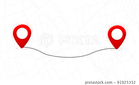 City street A b map, Track distance. Map Location. Vector illustration. City street A b map, Track distance. Map Location. Vector illustration. 91925332