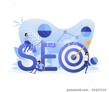 Social media marketing. Flat illustration. Isometric illustration. Flat design Social media marketing. Flat illustration. Isometric illustration. Flat design 91925335