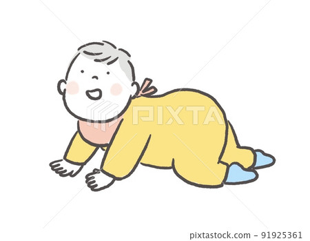 嬰兒爬行 91925361
