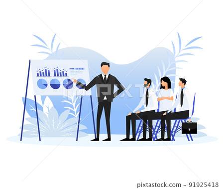 Flat web banner with education people. Flat vector illustration Flat web banner with education people. Flat vector illustration 91925418