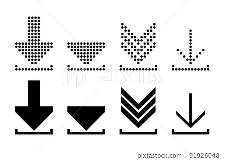 Download icon. Data, cloud storage. Upload button. 91926048