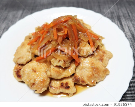 Delicious chicken breast pickled in Nanban 91926574