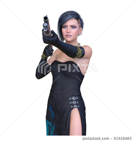 Female fighter 91926865
