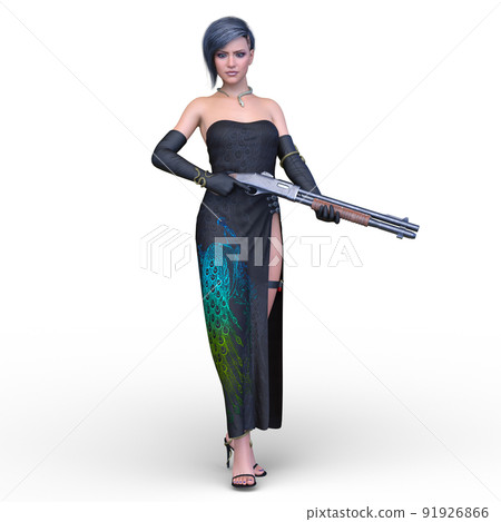 Female fighter 91926866