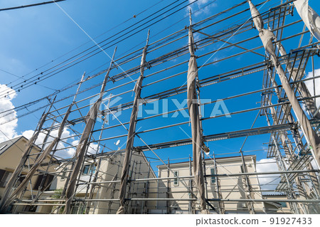 獨立式住宅建築工地形象 獨立式住宅建築工地形象 91927433