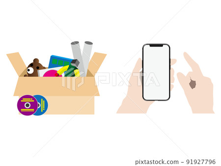 Smartphones and disused items 91927796