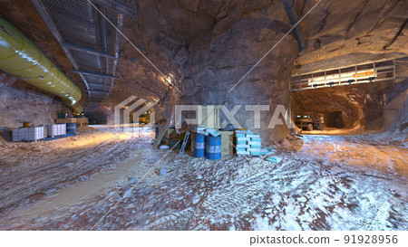 Underground construction site Underground construction site 91928956