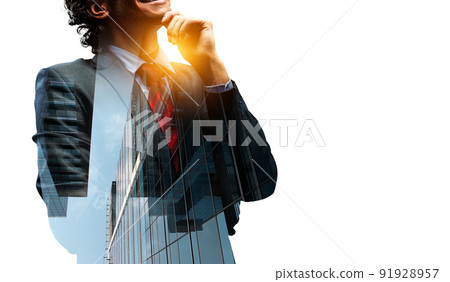 Portrait of an handsome confident business man Portrait of an handsome confident business man 91928957