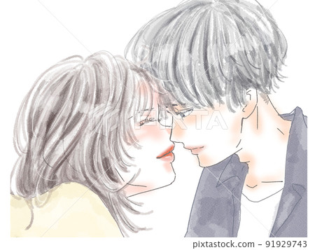 Happy moments of a friendly couple 91929743
