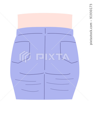 Illustration material of hanging butt 91930173