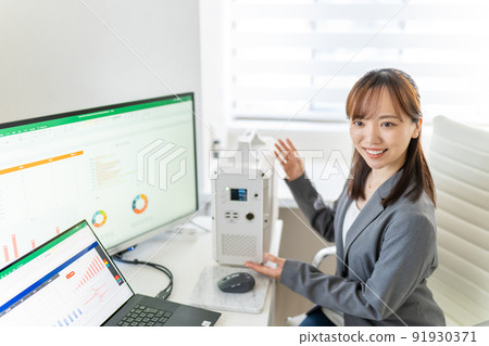 移動電源的使用方法 節能對策 發電量監視器 發電量 耗電量 91930371