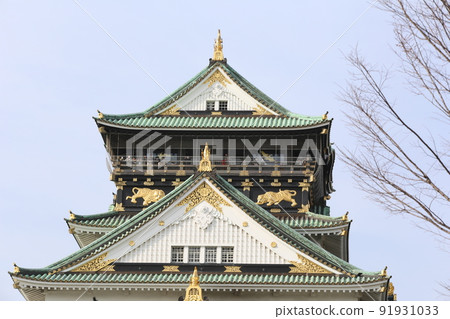 Osaka Castle Park Sakura Sakura Osaka Castle Sakura Osaka Castle Spring 91931033