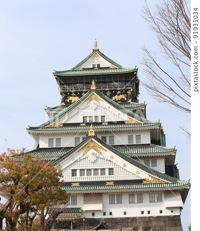 Osaka Castle Park Sakura Sakura Osaka Castle Sakura Osaka Castle Spring 91931034