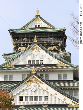 Osaka Castle Park Sakura Sakura Osaka Castle Sakura Osaka Castle Spring 91931035