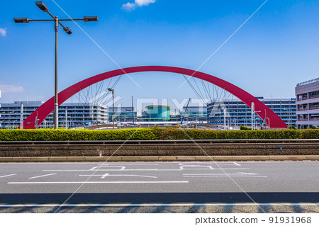 [Cityscape of Tokyo] Cityscape around Haneda Airport (Terminal 2) 91931968