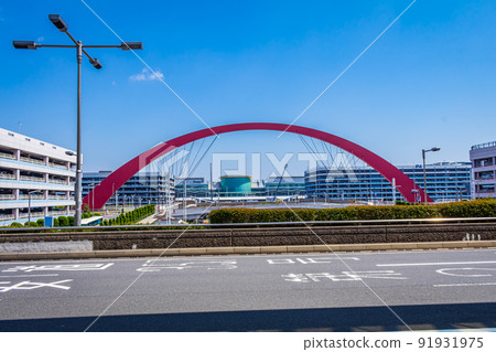 [Cityscape of Tokyo] Cityscape around Haneda Airport (Terminal 2) 91931975