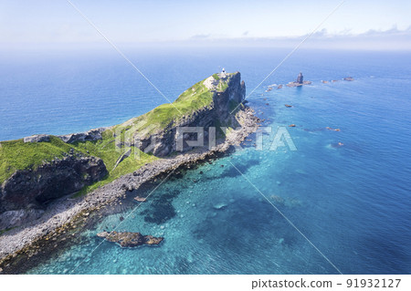 Cape Kamui, Hokkaido (aerial view) 91932127