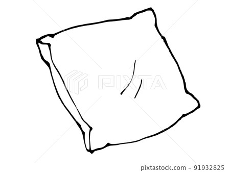 Daily necessities simple illustration line drawing cushion 91932825