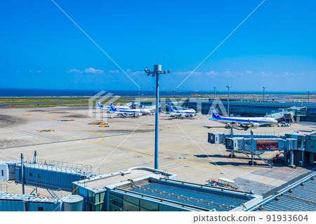 [東京街景]羽田機場（第2航站樓）周邊街景 91933604