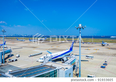 [東京街景]羽田機場（第2航站樓）周邊街景 91933605