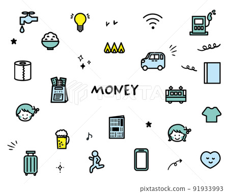 家庭預算圖標 91933993