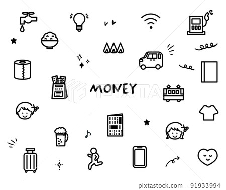 Household budget icon 91933994